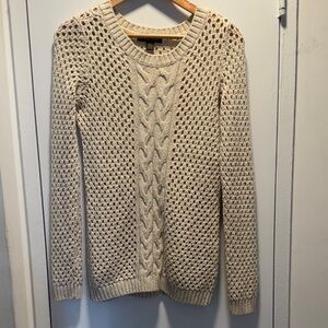 Tommy Bahama Beige Cable Knit Sweater
